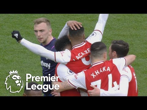Alexandre Lacazette gives Arsenal a late lead v. West Ham | Premier League | NBC Sports