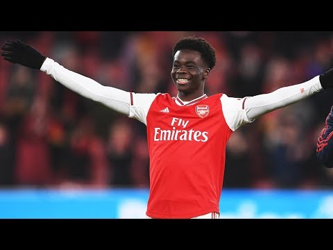 Best of Bukayo Saka | Arsenal 4-0 Newcastle | Skills compilation