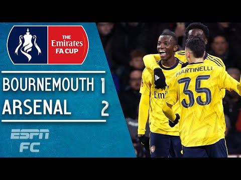 Bukayo Saka, Eddie Nketiah lead Arsenal to 2-1 win vs. Bournemouth | FA Cup Highlights