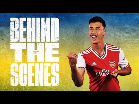 ?? Gabriel Martinelli's first day at Arsenal | Behind the scenes