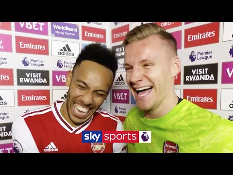 "I hated playing against him!" | Bernd Leno jokes after Aubameyang's performance vs Everton