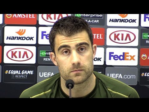 Sokratis Papastathopoulos Full Pre-Match Press Conference – Napoli v Arsenal – Europa League